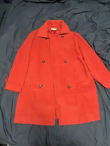 EMMA JAMES 빨간색 체스터 코트 사이즈 11