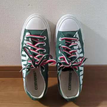 CONVERSE 그린 화이트 스니커즈 24.5cm