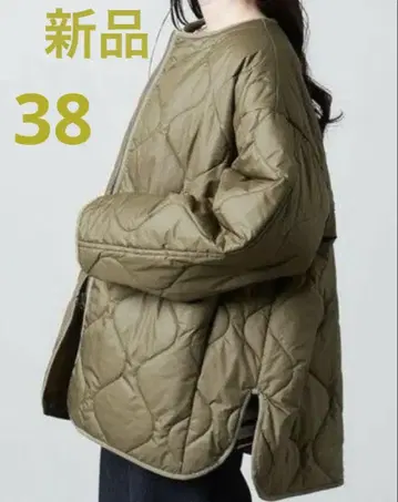 MARW UNITED ARROWS 퀼팅 미들 코트 38 새상품