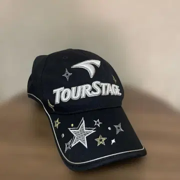 TOURSTAGE 블랙 캡 별 자수