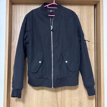 새상품급 H&M MA-1 플라이트 자켓 m 블랙