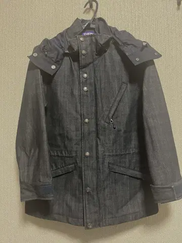 THE NORTH FACE 후드 달린 자켓 데님 소재
