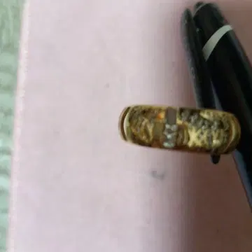 조각 디자인 골드링 750 각인 16 사이즈