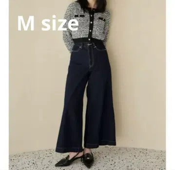 새상품 머큐리 듀오 플레어 풀렝스 데님 M