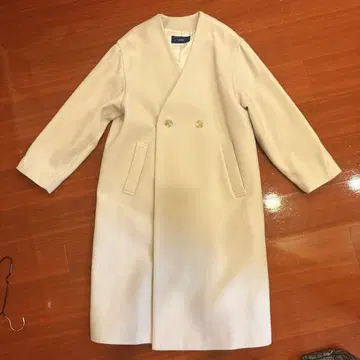 SHIPS 화이트 울 코트 내추럴