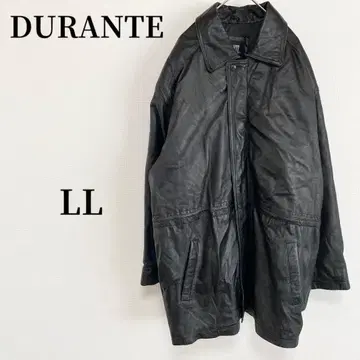 DURANTE 가죽 코트 LL 블랙 빈티지 코디