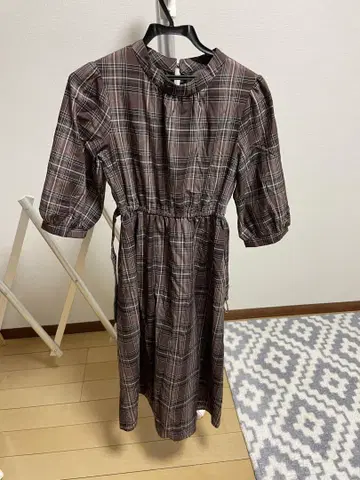 MAJESTIC LEGON 체크 무늬 원피스 S 사이즈