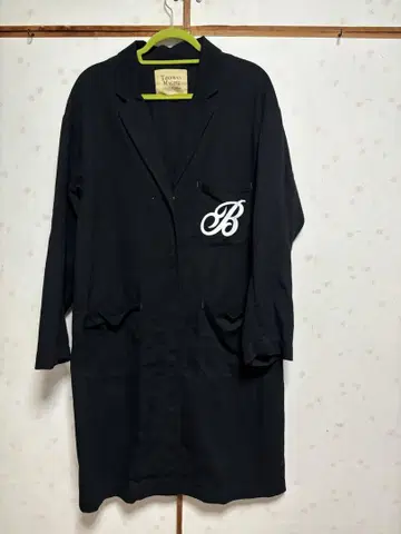 THOMAS MAGPIE 블랙 롱 코트