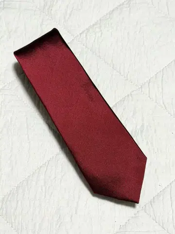 [ 새상품, 미사용 ] Calvin Klein 버건디 슬림 타이