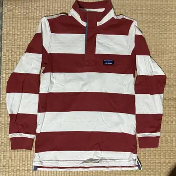 L.L.Bean 라거 셔츠 스탠드 카라 보더 S 사이즈