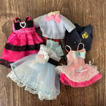 리카짱 옷 갈아입기 의류 아웃핏 드레스 5세트