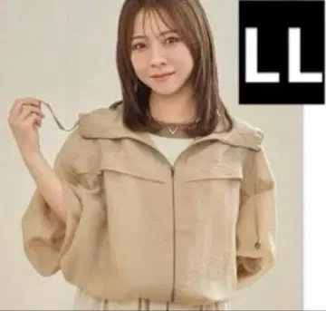 시마무라 tal yumi 마운틴 후드티 블루종 연한 브라운 LL 맘파