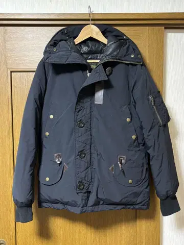 BEAMS 다운 자켓 블루종 블랙 M 사이즈