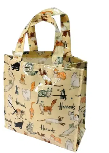 미사용 해롯 Harrods 토트백 고양이 고양이 고양이 캣 cat