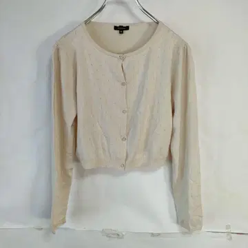 TOCCA 토카 긴팔 가디건 겉옷 비쥬 버튼 아이보리 M