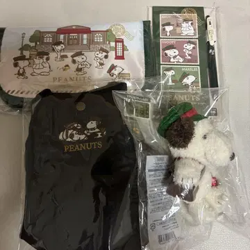 PEANUTS 스누피 콜라보 굿즈 4종 세트 우체국 한정판