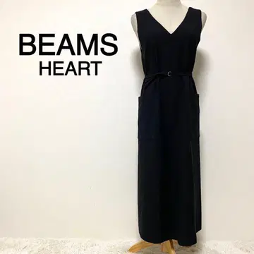 BEAMS HEART 블랙 컬러 스커트 살로펫