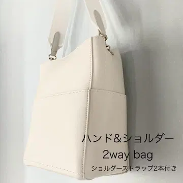 새상품급 화이트 2way 숄더백 핸드백