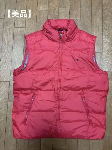 Tommy Hilfiger 레드 다운 베스트 L