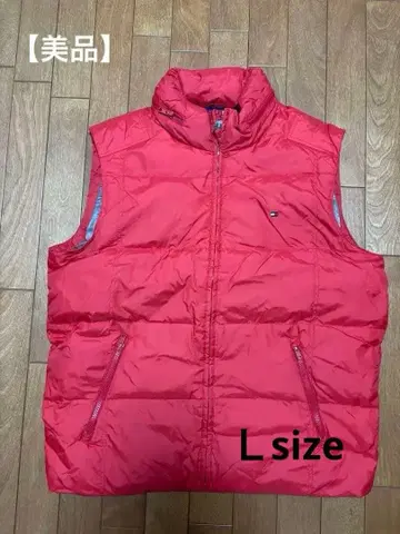 Tommy Hilfiger 레드 다운 베스트 L