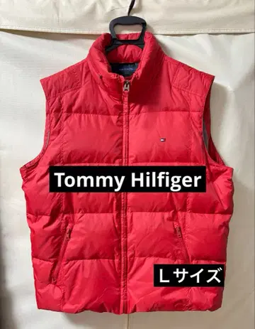 Tommy Hilfiger 레드 다운 베스트 L