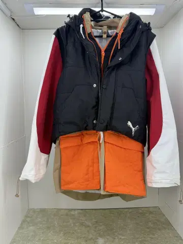 [입수난] PUMA 하이 코트 쿼드 자켓 XS