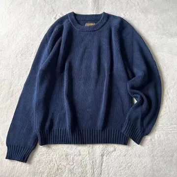 에디바우어 니트 블랙택 90s 네이비 XL