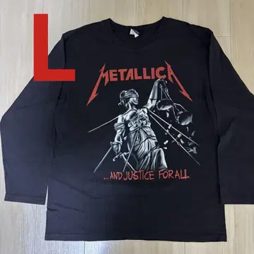 METALLICA 롱 T셔츠 L 사이즈 BK