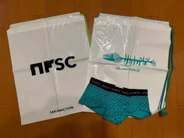 [ 미사용품 ] 사카낙션 Lady's 복서 팬츠 & 비닐 백 2종