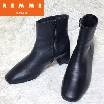 [ 새상품급 ] 레메 REMME 숏부츠 스퀘어토 청키힐