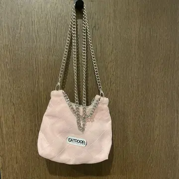 아웃도어 로즈버드 체인 미니 숄더백 핑크