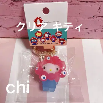 오사카 만박 산리오 변신 키링 클리어 키티