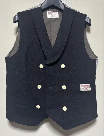 미츠미네 Mitsumine x Harris Tweed 울 더블 베스트