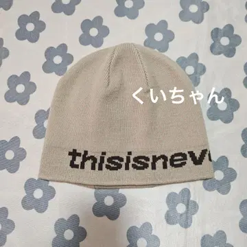 thisisneverthat 베이지 니트 모자