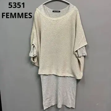 5351 POUR LES FEMMES 니트 원피스 앙상블