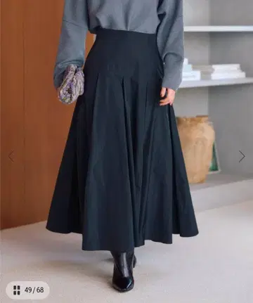 iena la boucle 폴리에스테르 타프타 볼륨 스커트 36