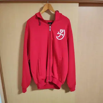 CASTELBAJAC 빨간색 풀 지퍼 후디 50