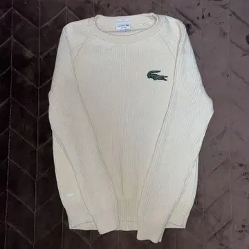 Lacoste 아이보리 니트 스웨터