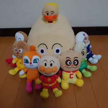 클리닝 소독, 제균 완료 호빵맨 봉제 인형 세트 8개