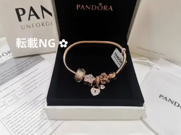 PANDORA 로즈 골드 도금 팔찌