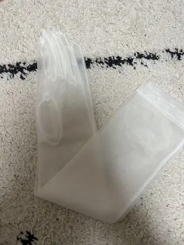 웨딩용 클리어 롱 그로브