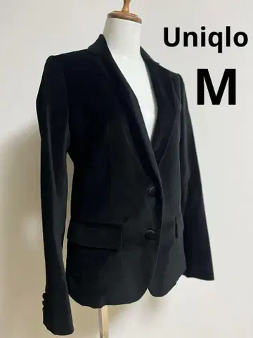 UNIQLO 블랙 벨벳 테일러드 자켓 M 사이즈