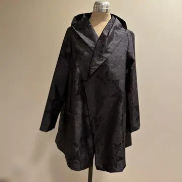 기모노 리메이크 오시마 명주 후드 부착 자켓