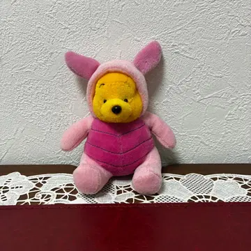 디즈니 푸우 피글렛 인형옷 봉제 인형 키링 스트랩