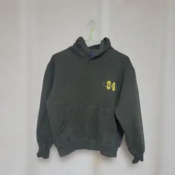 UNIQLO 다크 그린 후드티 M 84 프린트