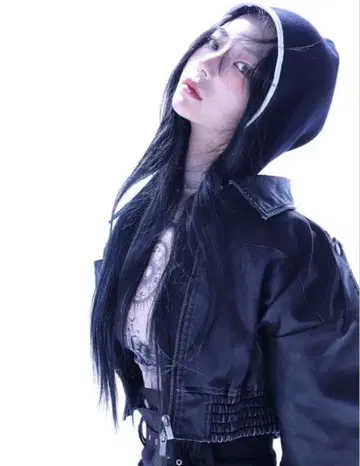 melt the lady 페이크 레더 재킷