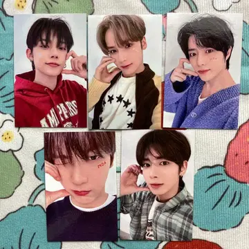 BTS SBS MOAZONE FANLIVE 사전 채록 트레이딩 카드 5장