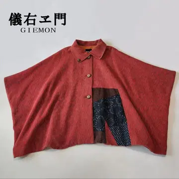 GIEMON 판초풍 코트 쿠루메가스