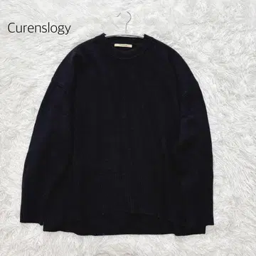 [ 캘런솔로지 ] 캐시미어 울 니트 풀오버 블랙 프리 사이즈