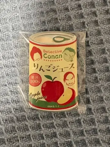 명탐정 코난 mitamemo 캔뱃지 사과 주스 나가노현경